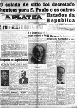 A Platéa [jornal], a. 43, n. 84. São Paulo-SP, 06 out. 1930.