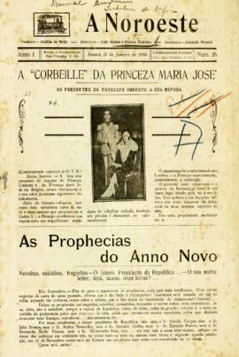 A Noroeste [jornal], [s/n]. Bauru-SP, 15 jan. 1930.