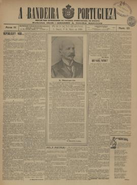 A Bandeira portugueza [jornal], a. 3, n. 121. São Paulo-SP, 09 mai. 1908.