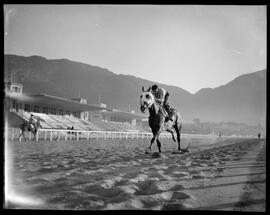 Fotografia "Esporte - Jockey" ([Local n/d] , [Data n/d]) [negativo]. / Fotógrafo(a): Ernani Contursi.  -- ITEM-0003.