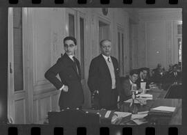 Fotografia "CPI QUE INVESTIGA ORGANISMO DE PRESSÃO AO CONGRESSO BRASILEIRO' Assembléia - CPI - Depoimentos de Santos Vallis e Dante Pelacani, Reportagem de Nelson Silva" ([Local n/d] , 1963) [negativo]. / Fotógrafo(a): Paulo Reis.  -- ITEM-0006.