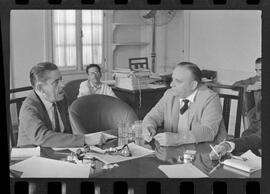 Fotografia "CPI QUE INVESTIGA ORGANISMO DE PRESSÃO AO CONGRESSO BRASILEIRO' Assembléia - CPI - Depoimentos de Santos Vallis e Dante Pelacani, Reportagem de Nelson Silva" ([Local n/d] , 1963) [negativo]. / Fotógrafo(a): Paulo Reis.  -- ITEM-0002.