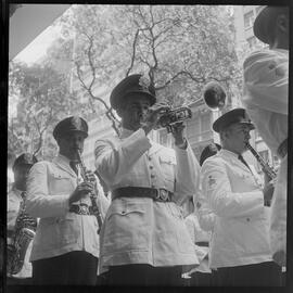 Fotografia "Banquete de 'Última Hora' em homenagem ao Vasco da Gama e Ademar Ferreira da Silva" ([Local n/d] , [Data n/d]) [negativo]. / Fotógrafo(a): Demócrito e Estrela.  -- ITEM-0068.