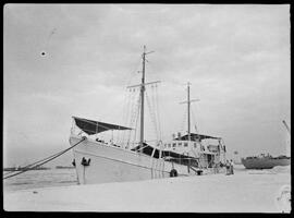 Fotografia "Navio pesqueiro 'Bueno Stela', Reportagem Geral" ([Local n/d] , [Data n/d]) [negativo]. / Fotógrafo(a): Equipe.  -- ITEM-0002.