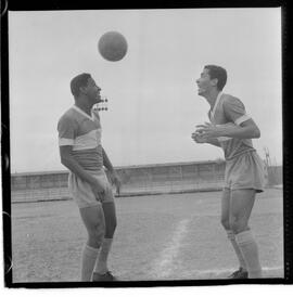 Fotografia "Olaria A.C.' Reportagem sobre o treino do Olaria" ([Local n/d] , 1963) [negativo]. / Fotógrafo(a): Demócrito Bezerra.  -- ITEM-0010.