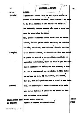 TV Tupi [emissora]. Aconteceu [programa]. Roteiro [televisivo], 30 mar. 1975.