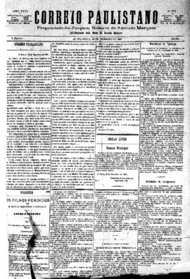 Correio paulistano [jornal], [s/n]. São Paulo-SP, 23 dez. 1880.