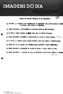 TV Tupi [emissora]. Revista Feminina [programa]. Roteiro [televisivo], 28 set. 1960.