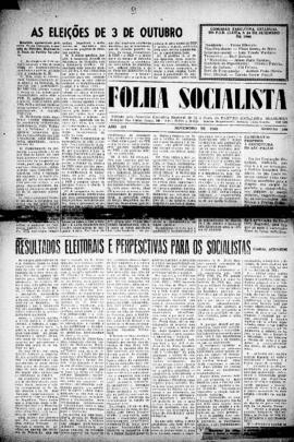 Folha socialista [jornal], a. 12, n. 109. São Paulo-SP, nov. 1960.