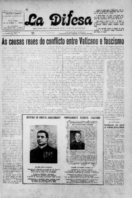 La Difesa [jornal], a. 8, [s/n]. São Paulo-SP, 20 jun. 1931.