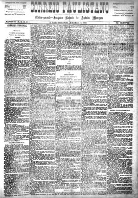 Correio paulistano [jornal], [s/n]. São Paulo-SP, 31 mar. 1886.