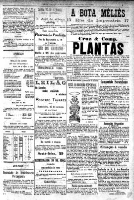 Correio paulistano [jornal], [s/n]. São Paulo-SP, 26 ago. 1880.