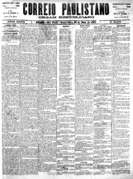 Correio paulistano [jornal], [s/n]. São Paulo-SP, 26 mai. 1893.