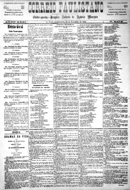 Correio paulistano [jornal], [s/n]. São Paulo-SP, 13 nov. 1884.