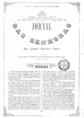 O Jornal das senhoras [jornal], t. 4, [s/n]. Rio de Janeiro-RJ, 04 dez. 1853.
