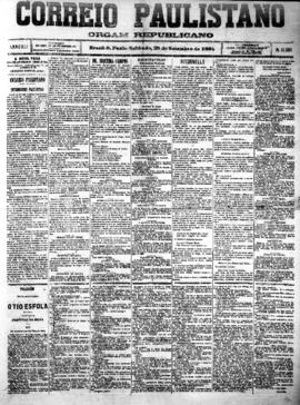 Correio paulistano [jornal], [s/n]. São Paulo-SP, 29 set. 1894.