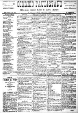 Correio paulistano [jornal], [s/n]. São Paulo-SP, 11 nov. 1884.