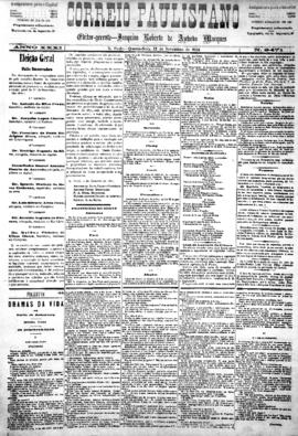 Correio paulistano [jornal], [s/n]. São Paulo-SP, 12 nov. 1884.