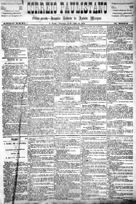 Correio paulistano [jornal], [s/n]. São Paulo-SP, 06 jul. 1884.