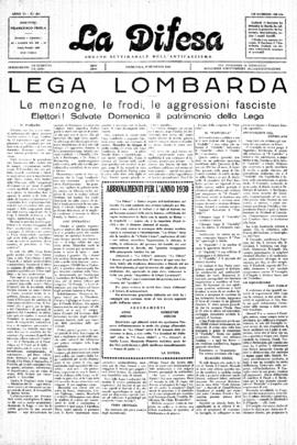 La Difesa [jornal], a. 6, n. 294. São Paulo-SP, 19 jan. 1930.