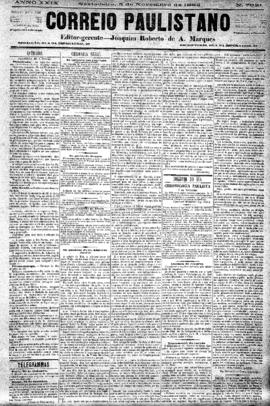 Correio paulistano [jornal], [s/n]. São Paulo-SP, 03 nov. 1882.