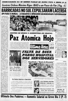 Última Hora [jornal]. Rio de Janeiro-RJ, 24 jul. 1963 [ed. vespertina].