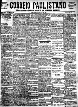 Correio paulistano [jornal], [s/n]. São Paulo-SP, 01 abr. 1888.