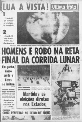 Última Hora [jornal]. Rio de Janeiro-RJ, 18 jul. 1969 [ed. matutina].