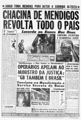 Última Hora [jornal]. Rio de Janeiro-RJ, 29 jan. 1963 [ed. vespertina].
