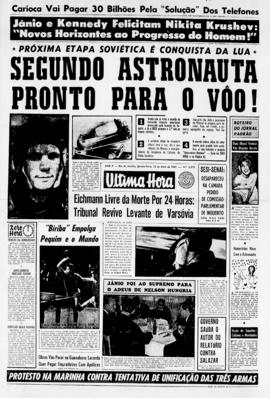 Última Hora [jornal]. Rio de Janeiro-RJ, 13 abr. 1961 [ed. vespertina].
