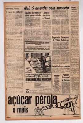 Última Hora [jornal]. Rio de Janeiro-RJ, 15 nov. 1967 [ed. regular].