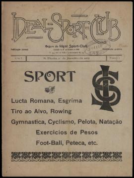 Ideal Sport Club [jornal], a. 1, n. 1. São Paulo-SP, 01 jan. 1905.