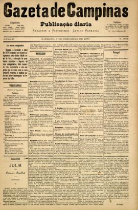 Gazeta de Campinas [jornal], a. 10, n. 1792. Campinas-SP, 06 dez. 1879.