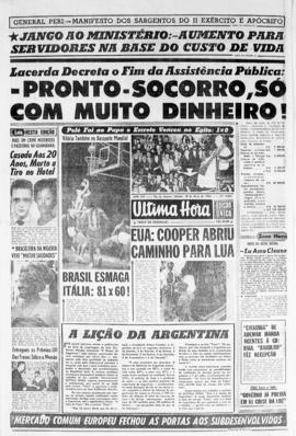 Última Hora [jornal]. Rio de Janeiro-RJ, 18 mai. 1963 [ed. vespertina].