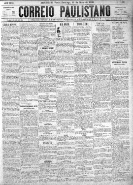 Correio paulistano [jornal], [s/n]. São Paulo-SP, 11 mai. 1890.