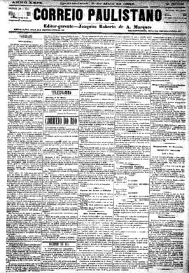 Correio paulistano [jornal], [s/n]. São Paulo-SP, 09 mai. 1883.