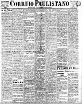 Correio paulistano [jornal], [s/n]. São Paulo-SP, 29 ago. 1910.