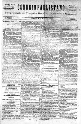 Correio paulistano [jornal], [s/n]. São Paulo-SP, 01 jun. 1878.