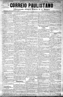 Correio paulistano [jornal], [s/n]. São Paulo-SP, 19 out. 1882.