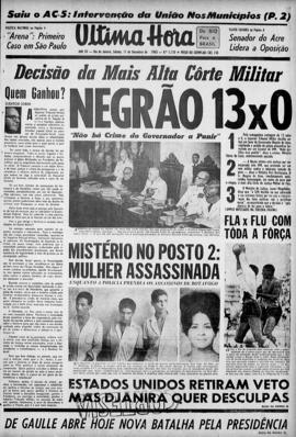 Última Hora [jornal]. Rio de Janeiro-RJ, 11 dez. 1965 [ed. matutina].