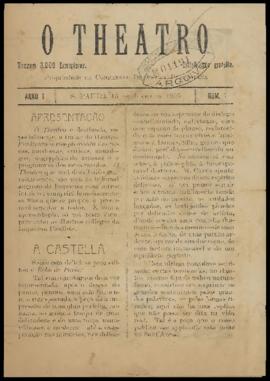 O Theatro [jornal], a. 1, n. 1. São Paulo-SP, 13 jun. 1905.