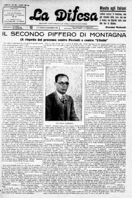 La Difesa [jornal], a. 11, n. 479. São Paulo-SP, 23 dez. 1933.