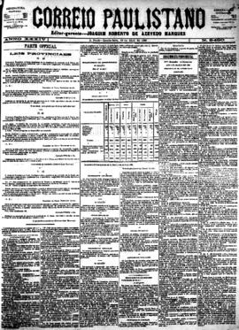 Correio paulistano [jornal], [s/n]. São Paulo-SP, 19 abr. 1888.