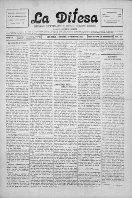 La Difesa [jornal], a. 3, n. 47. São Paulo-SP, 22 nov. 1925.