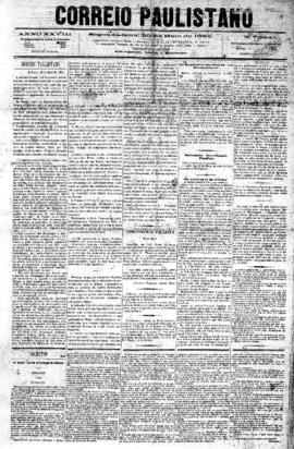 Correio paulistano [jornal], [s/n]. São Paulo-SP, 29 mai. 1882.