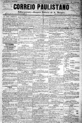 Correio paulistano [jornal], [s/n]. São Paulo-SP, 10 dez. 1882.