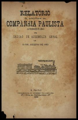 Relatório…, [nº 022], 1º sem. 1880. Criador(a): Companhia Paulista de Estradas de Ferro. São Paul...