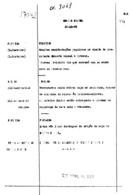 TV Tupi [emissora]. Grande Jornal [programa]. Roteiro [televisivo], 22 out. 1976.