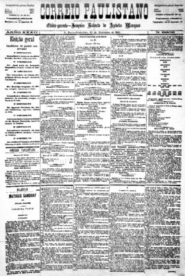 Correio paulistano [jornal], [s/n]. São Paulo-SP, 25 dez. 1885.