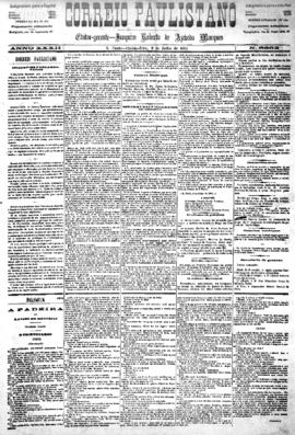 Correio paulistano [jornal], [s/n]. São Paulo-SP, 09 jul. 1885.